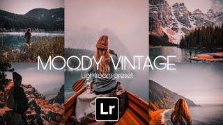 MOODY VINTAGE Lightroom preset  Moody Vintage preset  Free Lightroom presets #57