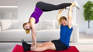 Trying EXTREME Couples Yoga Poses