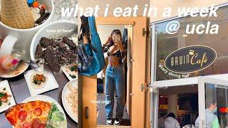 WHAT I EAT IN A WEEK @ UCLA  ucla dining the best ranked college dining in america??