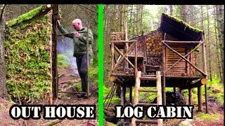 Making a Bushcraft toilet outhouse Bushcraft style