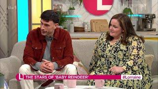 Richard Gadd Creator Jessica Gunning Baby Reindeer Actors On Lorraine 18.04.2024