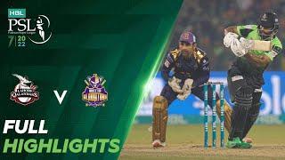 Full Highlights  Lahore Qalandars vs Quetta Gladiators  Match 20  HBL PSL 7  ML2T