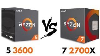 Ryzen 5 3600 vs Ryzen 7 2700X  Test in GAMES & Benchmarks  Ryzen 7 2700X vs Ryzen 5 3600