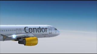 FLIGHT SIMULATOR X - Test von Mallorca X Evolution  Flug mit A320-200 der Condor nach Düsseldorf