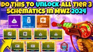 Easiest SOLO TIER 3 Farming Guide In MW3 Zombies 2024 Unlock RAYGUN Schematic Sigils & More