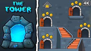 4K The Tower - ALL LEVELS + ALL COINS - Geometry Dash 2.2