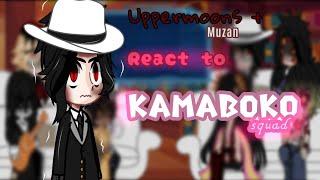  Uppermoons + Muzan reacts to Kamaboko squad   Demon slayer 