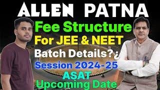 Allen Patna  Fee Structure   Fee Structure For JEENEET  Allen Patna Admission Process