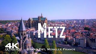 METZ 2024  Drone Aerial 4K  FRANCE Grand Est Moselle