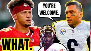 Russell Wilson DESTROYED for TAKING CREDIT for Patrick Mahomes Super Bowl Success as BLACK QB NFL 