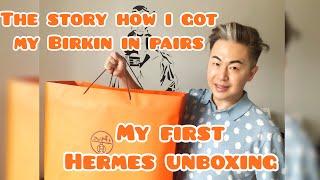 Hermes Unboxing in Paris - The story of how I got my Birkin35