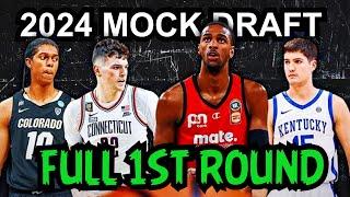 2024 NBA Mock Draft 4.0 FULL 1ST ROUND PICKS 1-30