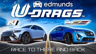 U-DRAG RACE Hyundai Ioniq 5 N vs. Cadillac CT5-V Blackwing  Quarter Mile Handling & More