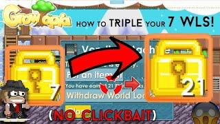 Growtopia How to triple your 7 wls NO CLICKBAIT MASS #56