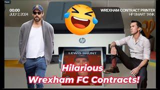 Wrexham FC New Players  Sign Hilarious Contracts Drawn up by Ryan Reynolds and Rob McElhenney