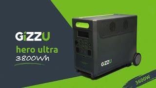 Gizzu Hero Ultra 3840Wh UPS Power Station