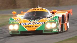 Mazda 787B  9.000rpm R26B 4-Rotor Engine Sound at Goodwood Hillclimb マツダ787B サウンド