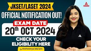 JKSETLASET Notification 2024 Out  JKSET Eligibility Criteria & Exam Date 2024  Full Details