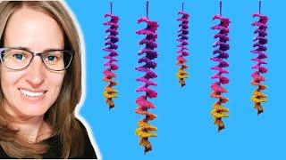 EASY Crochet wind spinner tutorial #crochettutoral #crochetwithclare