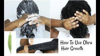 How To Use Okra Gel For Hair Growth Detangle and Condition Natural Hair