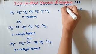 Trick to draw isomers of any Alkane