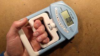 Inside a hand grip strength tester - dynamometer.