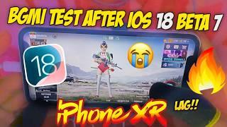 iPhone XR BGMI Test After iOS 18 Beta 7  Lag?  iOS 18 Release Date??