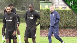 Graham Potter leads FIRST Champions League training session as Chelsea manager