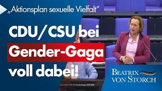 Beatrix von Storch AfD - CDUCSU bei Gender-Irrsinn voll dabei