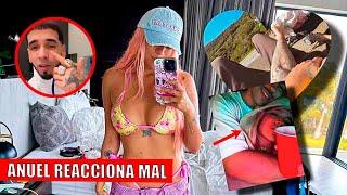 KAROL G SUBE FOTOS con FEID Y ANUEL AA REACCIONA