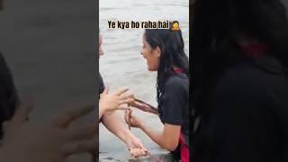 Ganga snan  Public me Open snan And fun Vlog #viralvideo #trending #ganga #funny #fun