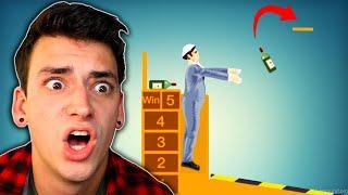 THE CRAZIEST BOTTLE FLIPS EVER Happy Wheels