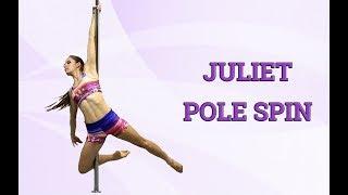 Pole spin Juliet - pole dance lesson