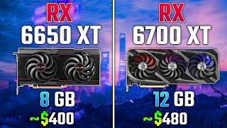 RX 6650 XT vs RX 6700 XT  Test in 7 Games