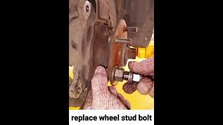 how to replace broken wheel stud bolt #easytofix