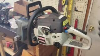 Craftsman 1636cc chainsaw bench run