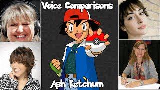 Pokémon English Voice Comparison - Ash Ketchum