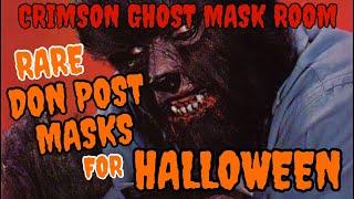 Crimson Ghost Mask Room RARE Calendar DON POST Halloween MASKS