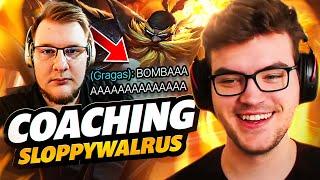 COACHING Bomba Guy SloppyWalrus - How To Play Lane With a WEAK Early Game CHAMPION