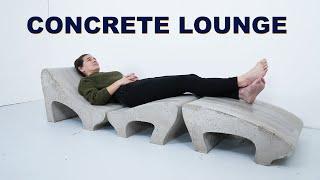Concrete Pool Lounge Chair  DIY