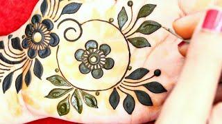 New Simple Unique Henna Design for Hand