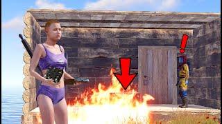 RAIDEO ONLINE UNA BASE HUMILDE Y TENIA ESTO - RUST SOLO