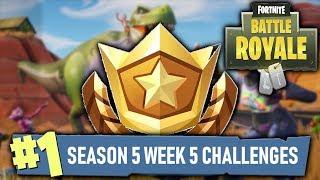 Fortnite Week 5 Challenges Guide – Secret Star Treasure Map Star & More Battle Royale Season 5