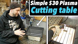 Making a DIY plasma cutting table simple water table