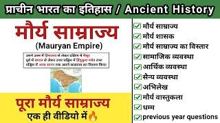 मौर्य साम्राज्य  मौर्य काल का इतिहास  mauryan empire  maurya vansh  study vines official