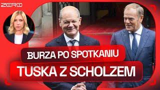 KANCLERZ NIEMIEC W POLSCE - BURZA PO SPOTKANIU SCHOLZA Z TUSKIEM. POMNIK ZAMIAST REPARACJI