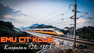 Hunting Kereta Cepat  Uji Coba Makin Ngebut  Doctor Yellow  Kecepatan 120 - 180 KmJam