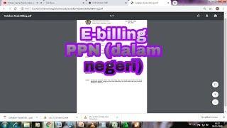 Cara membuat E Billing PPN