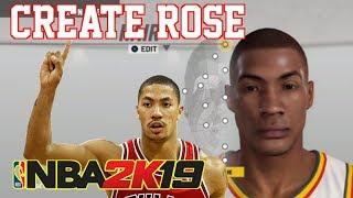 NBA2K19 How To Create Derrick Rose Young PRELUDE CREATION