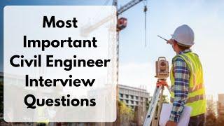 Civil Engineer Interview  Civil Engineering Interview Question  Fresher Civil Engineer Interview